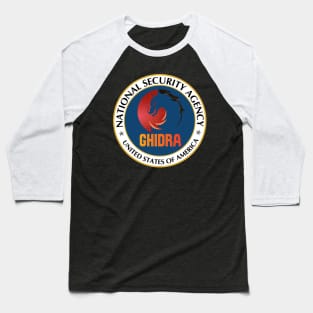 Cyber Security - NSA - Ghidra - Reverse Engineering tool - Emblem Baseball T-Shirt